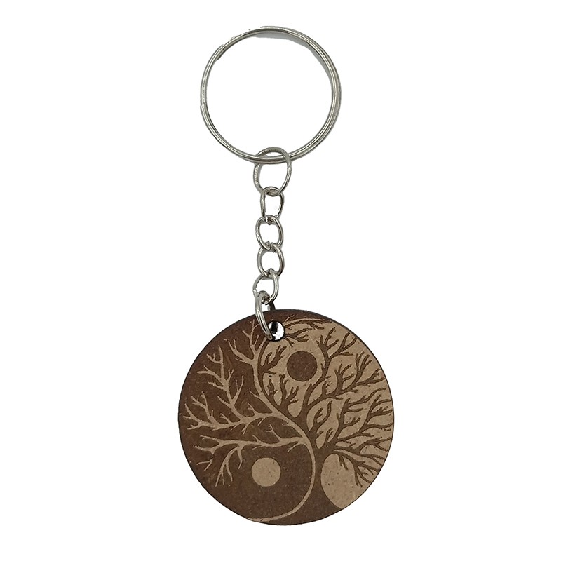 Porte clé  "Arbre de vie Yin Yang"