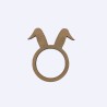 Rond de serviette lapin