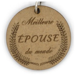 Porte clé  "meilleure épouse"