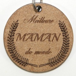 Porte clé  "meilleure maman"