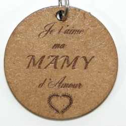 Porte clé  "je t'aime mamy"