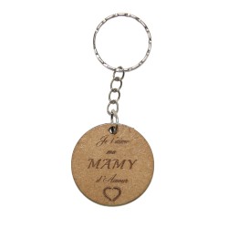 Porte clé  "je t'aime mamy"