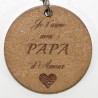 Porte clé  "je t'aime papa"