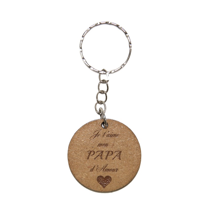 Porte clé  "je t'aime papa"