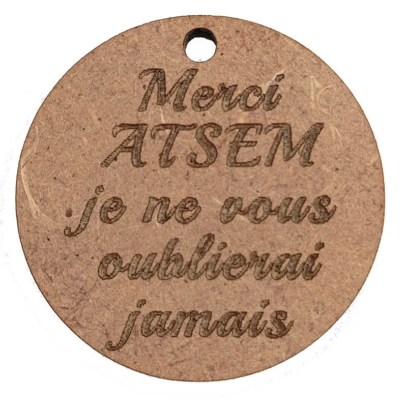 Porte clé "Merci ATSEM"